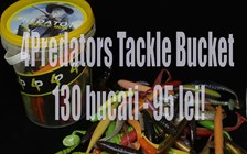 O galeata, 130 de gume pentru somn, salau, stiuca, biban, 95 de lei! 4Predators Tackle Bucket.